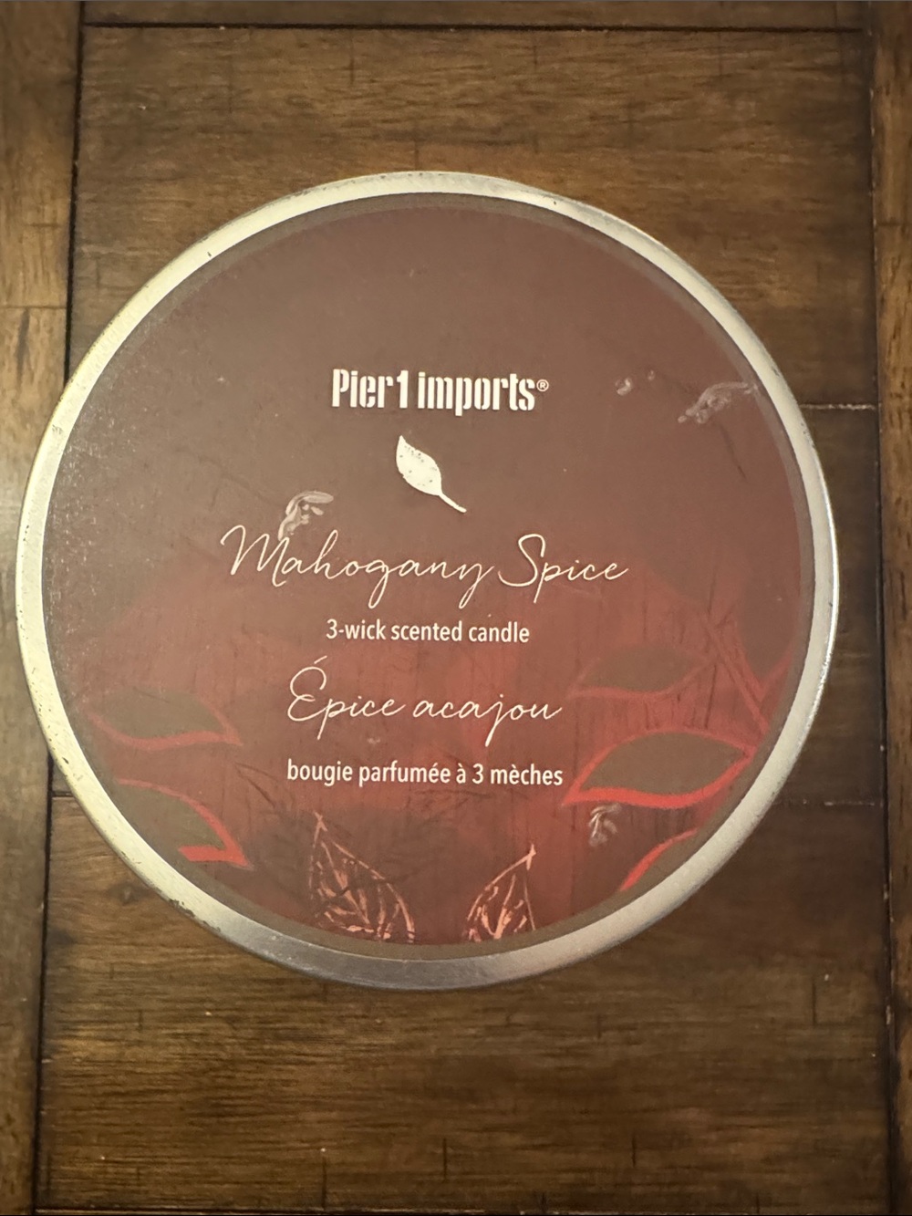 Pier 1 Mahogany Spice 3-Wick Candle - Discontinued